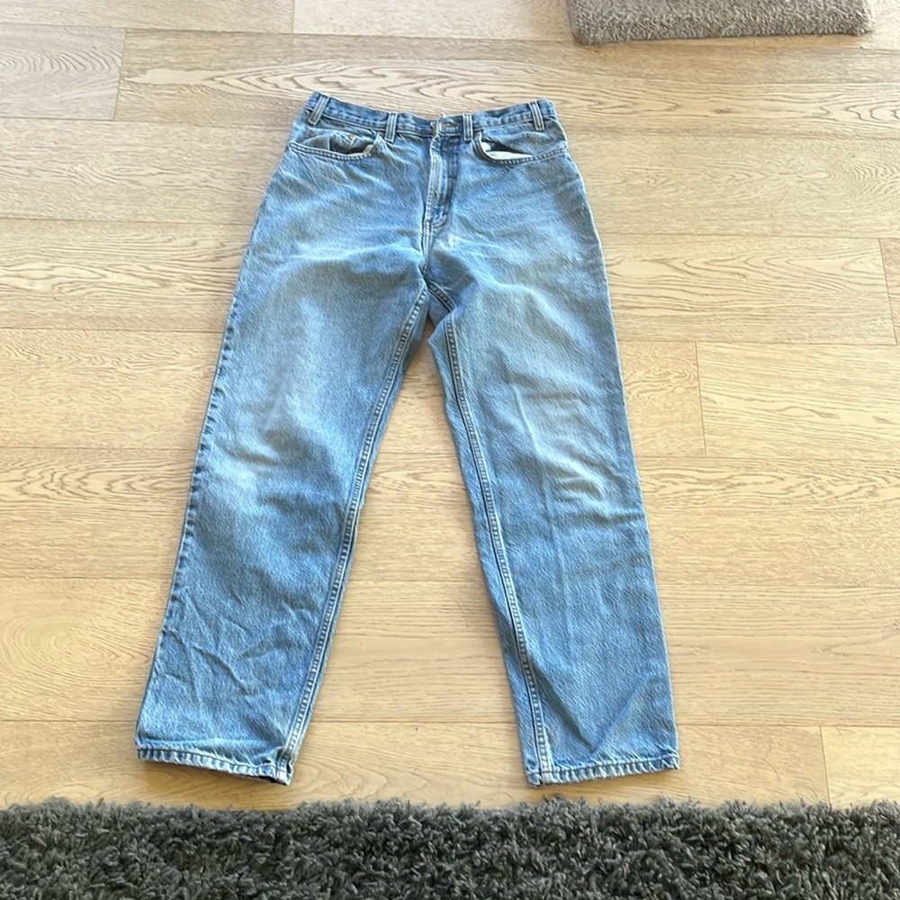 Blue denim boot cut jeans from kirkland